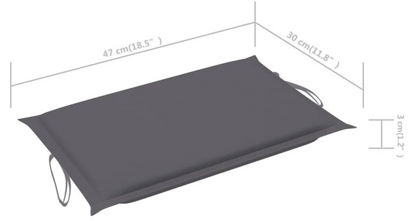 VidaXL Akácfa Napozóágy - Kényelmes Pihenés - 184cm