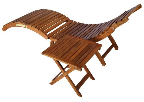 VidaXL Akácfa Napozóágy - Kényelmes Pihenés - 184cm