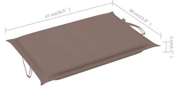 VidaXL Akácfa Napozóágy - 184cm