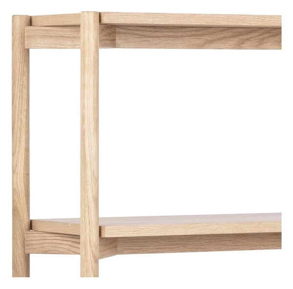 Natúr színű könyvespolc tölgyfa dekorral 86x160x30 cm Braidwood – Actona