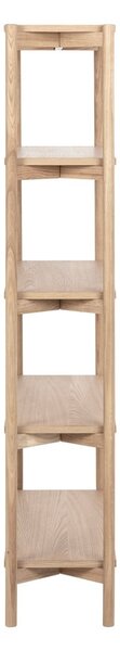 Natúr színű könyvespolc tölgyfa dekorral 86x160x30 cm Braidwood – Actona