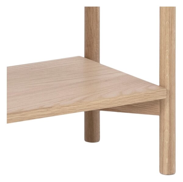 Natúr színű könyvespolc tölgyfa dekorral 86x160x30 cm Braidwood – Actona
