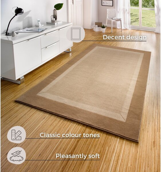 Basic bézs-barna szőnyeg, 160 x 230 cm - Hanse Home