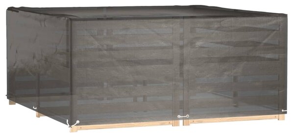 Négyzet alakú kerti bútorhuzat 16 fűzőlyukkal 205 x 205 x 90 cm