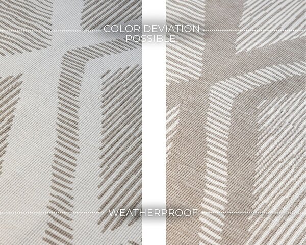Barna-krémszínű kültéri szőnyeg 80x150 cm Gemini – Elle Decoration