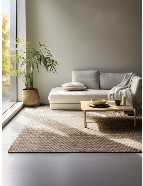 Szürkésbarna juta szőnyeg 80x150 cm Bouclé – Hanse Home