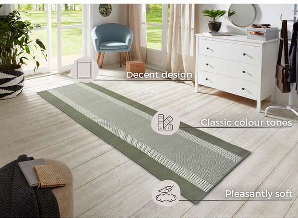 Zöld futószőnyeg 80x200 cm Band – Hanse Home