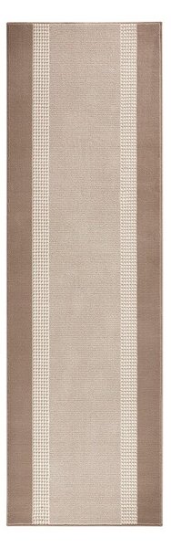 Basic bézs-barna futószőnyeg, 80 x 300 cm - Hanse Home