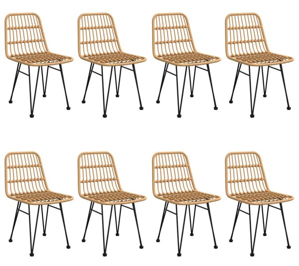 9 részes polyrattan kerti étkezőgarnitúra