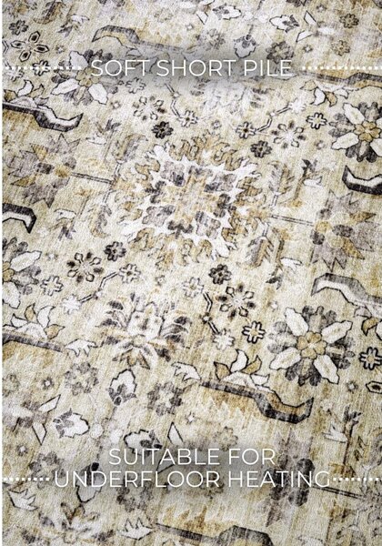 Bézs szőnyeg 80x150 cm Saveh Cream Gold – Elle Decoration