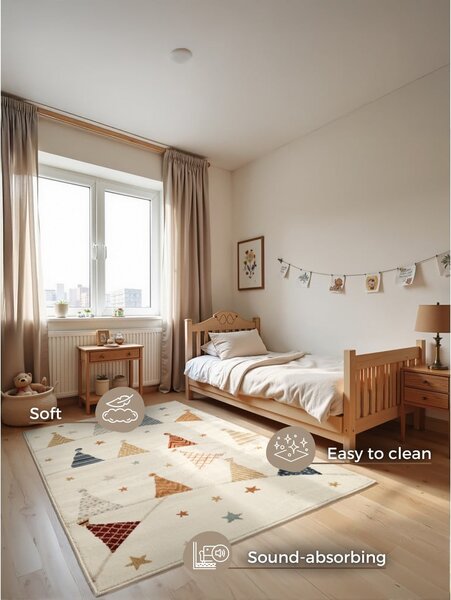 Krémszínű gyerek szőnyeg 160x235 cm Kids Party – Hanse Home