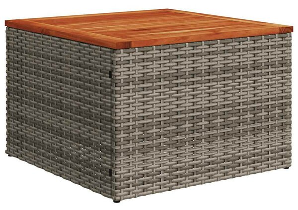 8 részes szürke polyrattan kerti ülőgarnitúra párnával