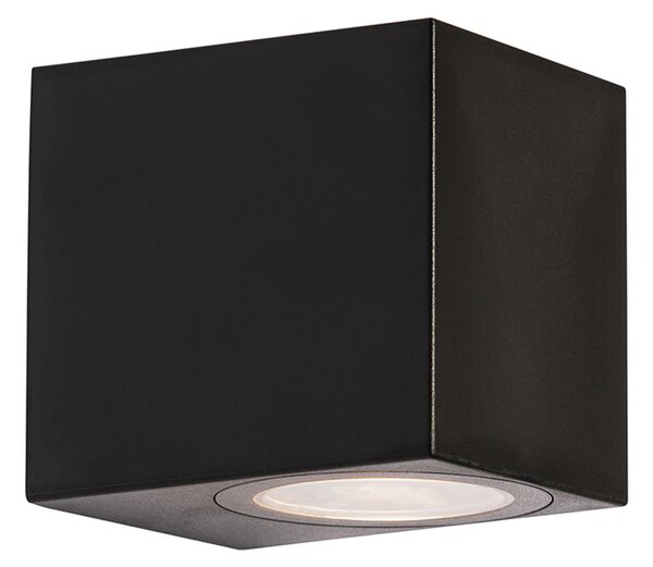 Okos kültéri fali lámpa fekete IP65, Wifi GU10 50mm-es izzóval - Baleno