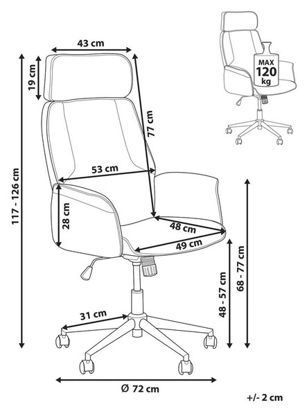 Irodai szék PILOT Bézs