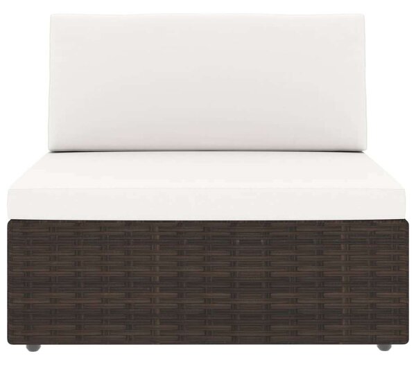 VidaXL 4 részes barna polyrattan kerti ülőgarnitúra