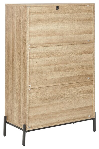 Polcrendszer MOINES 135 cm Barna/fekete