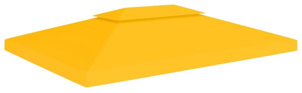 Sárga kétszintes pavilon-tetőponyva 310 g/m² 4 x 3 m