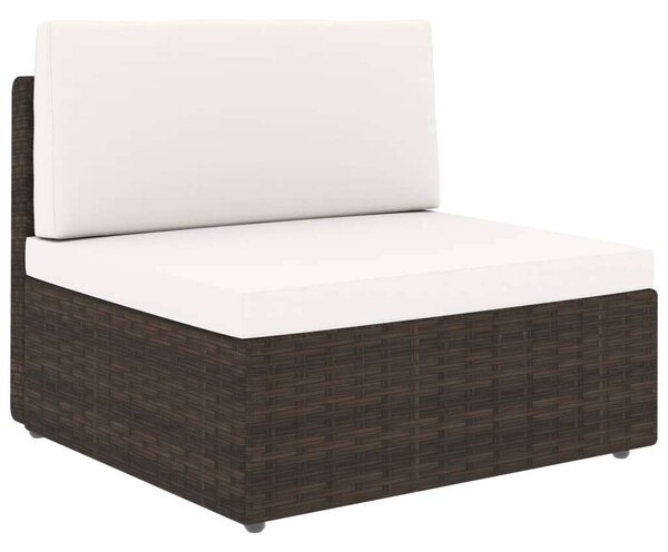 VidaXL 4 részes barna polyrattan kerti ülőgarnitúra