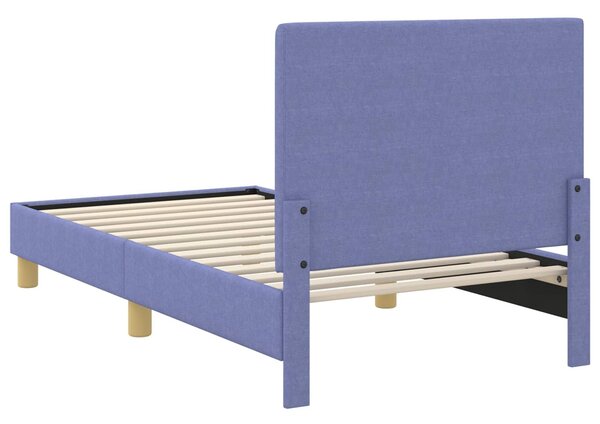 VidaXL Gyerekágy kerettel fejtámlával Farmerkék 80 x 160 cm szövet