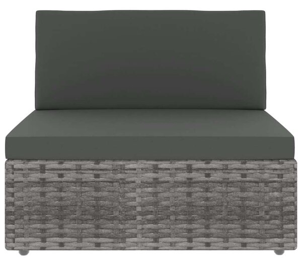 6 részes szürke polyrattan kerti ülőgarnitúra