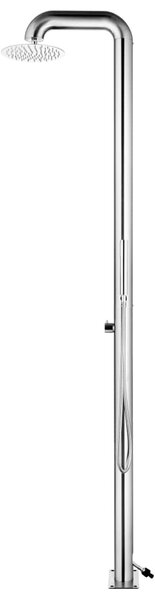 Rozsdamentes acél kerti zuhany 225 cm
