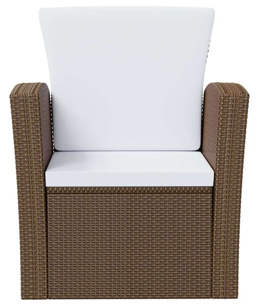 VidaXL Polyrattan Kerti Ülőgarnitúra - 16 részes - Barna