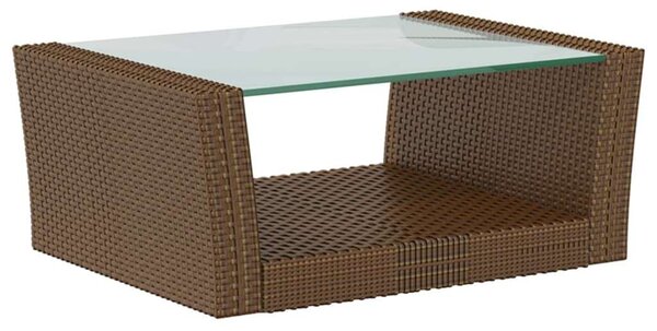 VidaXL Polyrattan Kerti Ülőgarnitúra - 16 részes - Barna