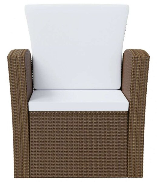VidaXL Polyrattan Kerti Ülőgarnitúra - 16 részes - Barna