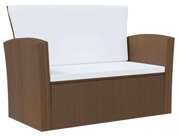 VidaXL Polyrattan Kerti Ülőgarnitúra - 16 részes - Barna