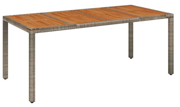 7-részes szürke polyrattan kerti ülőgarnitúra párnákkal