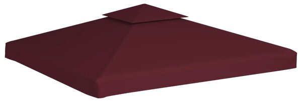 Bordó kétszintes pavilon tetőponyva 310 g/m², 3 x 3 m