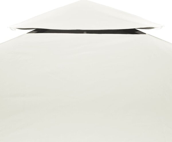 Krémfehér csere pavilon ponyvatető 310 g / m² 3 x 4 m