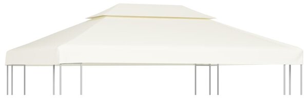 Krémfehér csere pavilon ponyvatető 310 g / m² 3 x 4 m