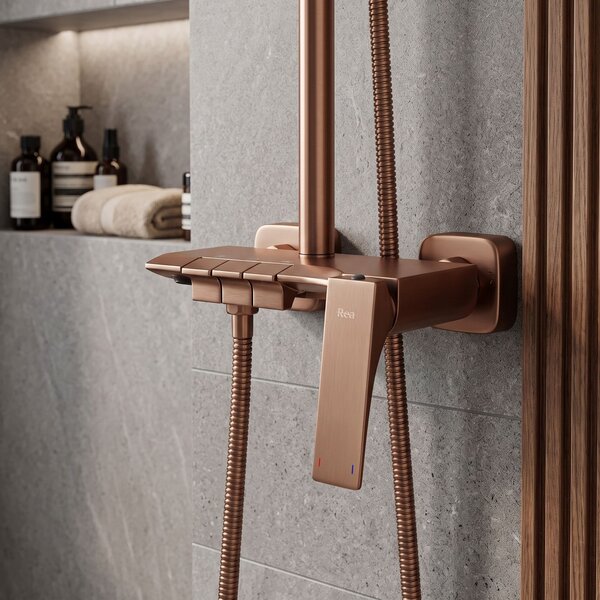 Zuhanyszett PREMIUM REA JOE Brush Copper