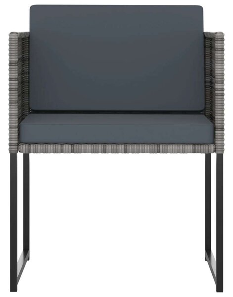 VidaXL 8 Fős Kerti Étkezőgarnitúra - Szürke Polyrattan