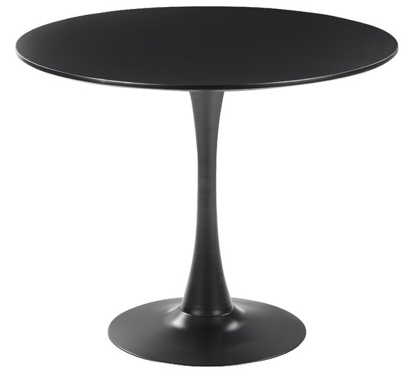 Fekete Kerek Étkezőasztal ⌀ 90 cm BOCA