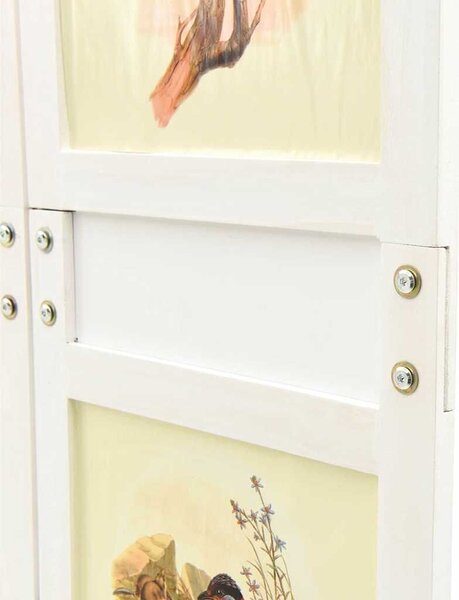 VidaXL Romdivider panel Fehér 141,5 x 165 cm MDF