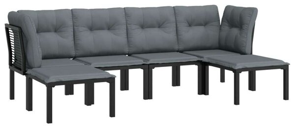 VidaXL Polyrattan Kerti Ülőgarnitúra - 6 személyes