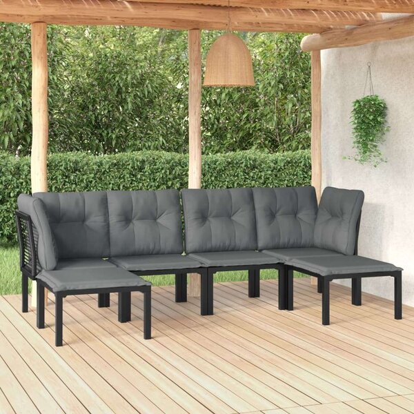 VidaXL Polyrattan Kerti Ülőgarnitúra - 6 személyes
