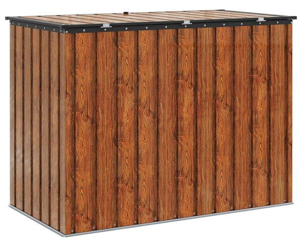 VidaXL Kerti Tároló Doboz Barna 151,5 x 82 x 110,5 cm Acél