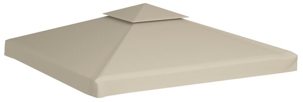 Bézs csere pavilon ponyvatető 310 g/m² 3 x 3 m
