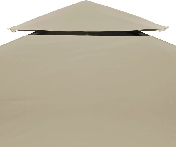 Bézs csere pavilon ponyvatető 310 g/m² 3 x 3 m
