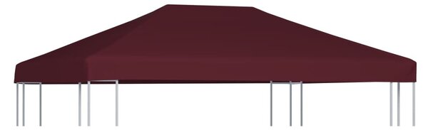 Bordó pavilon tetőponyva 310 g/m² 3 x 4 m