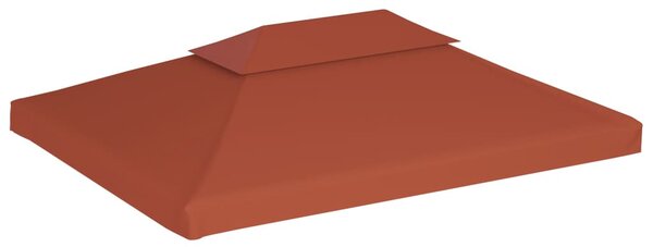 Terrakotta kétszintes pavilon tetőponyva 310 g/m² 4 x 3 m