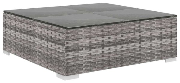 VidaXL 5-részes szürke polyrattan kerti bútorszett párnákkal