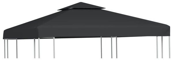Sötétszürke csere pavilon ponyvatető 310 g/m² 3 x 3 m