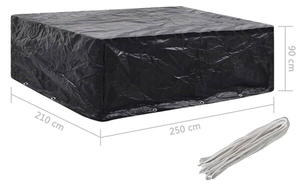 Kerti bútor huzat 10 fűzőlyukkal 250 x 210 x 90 cm