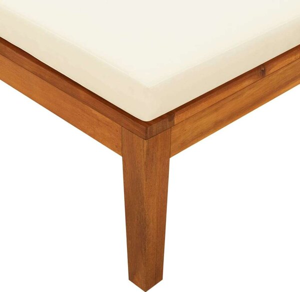 VidaXL Akácfa Napozóágy - 202x68x60 cm