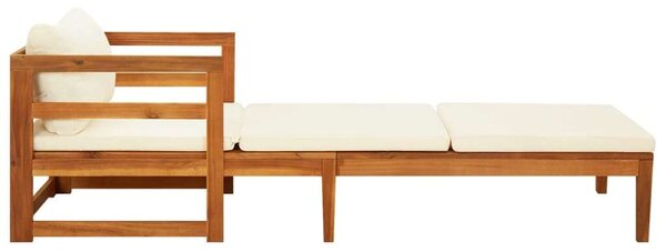 VidaXL Akácfa Napozóágy - 202x68x60 cm