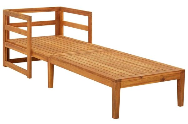 VidaXL Akácfa Napozóágy - 202x68x60 cm